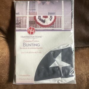 Huntington Home Bunting - Red, White, Blue - 3 X 1.5 ft